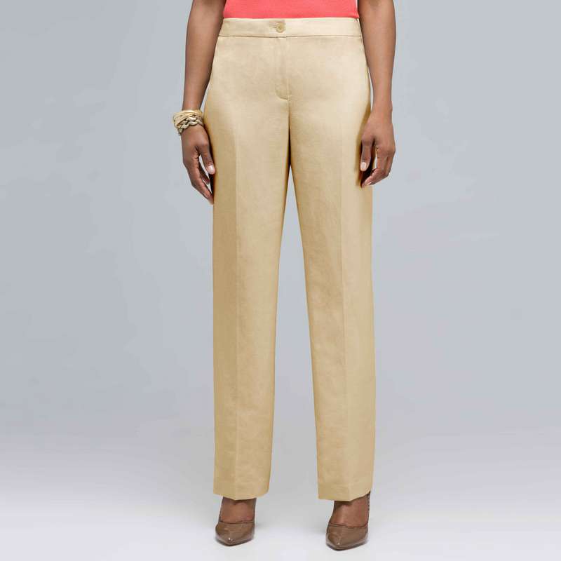 ウォッシャブルリネンスリムパンツ, リード, large image number 0