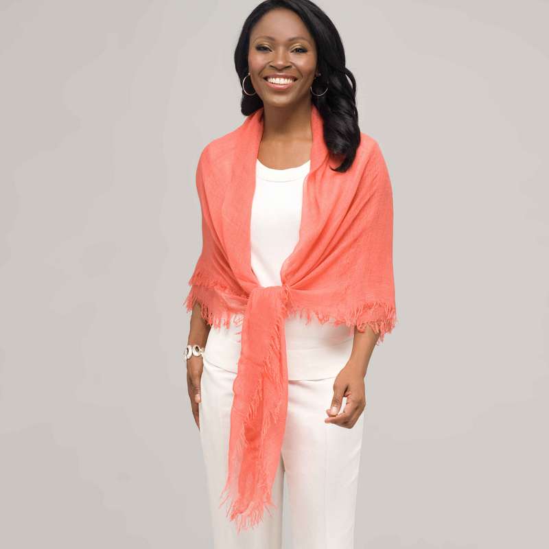 無地ラックススカーフ, グリーン, large image number 0